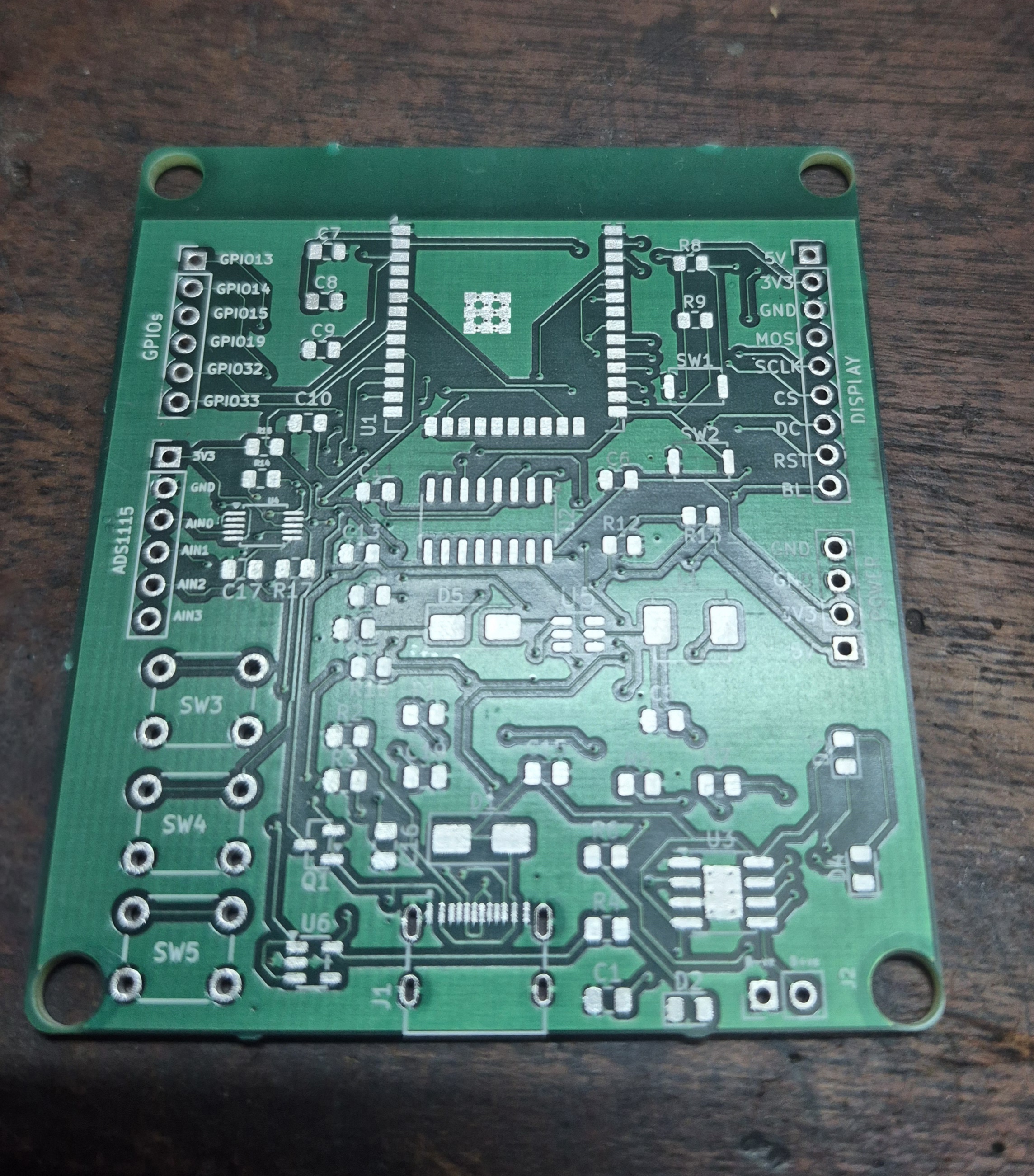 Custom ESP32 Board with On-Board ADC & Power Management
