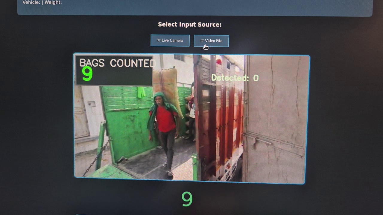 Industrial Jute Bag Detection & Counting System